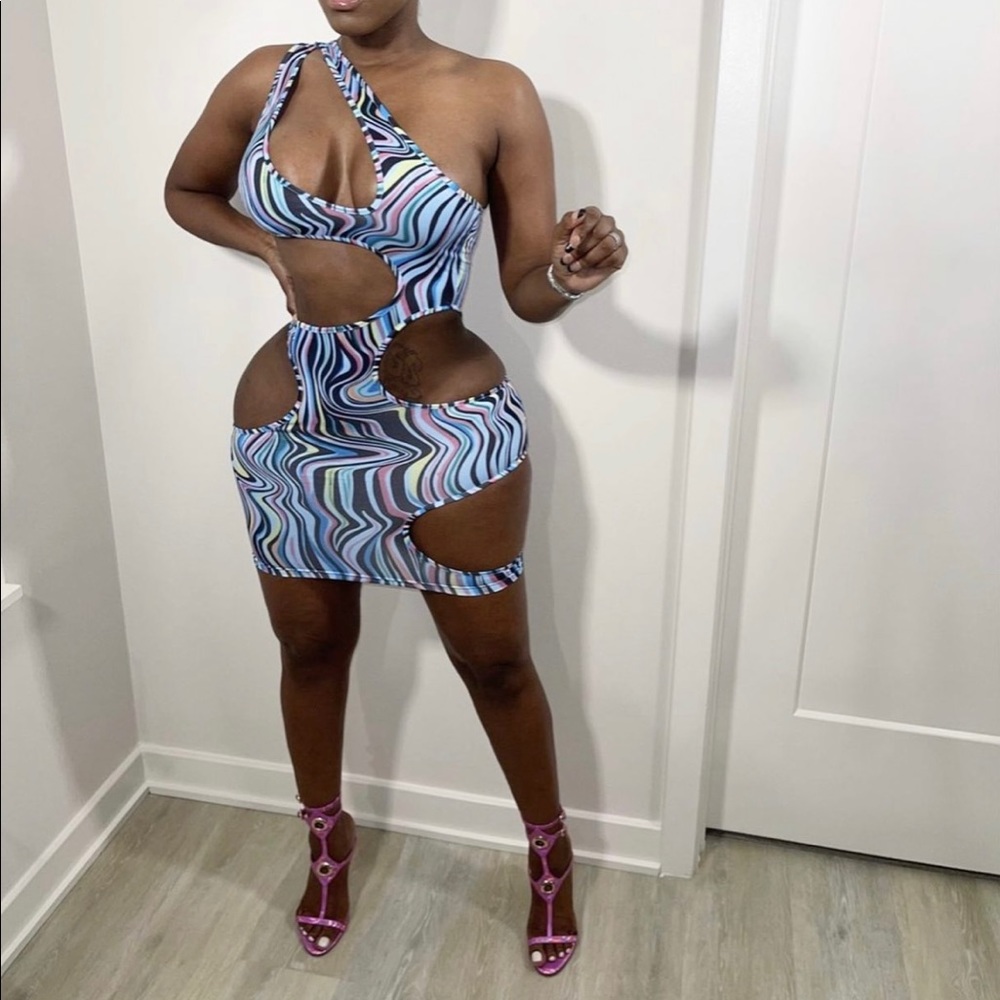 Candy Swirl Dress (Blue)